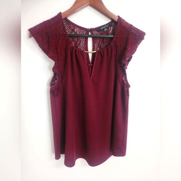 Heart Soul Tops - Red short sleeve womens top